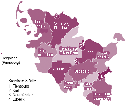 Ansprechpartnerinnen nach Landkreisen gruppiert